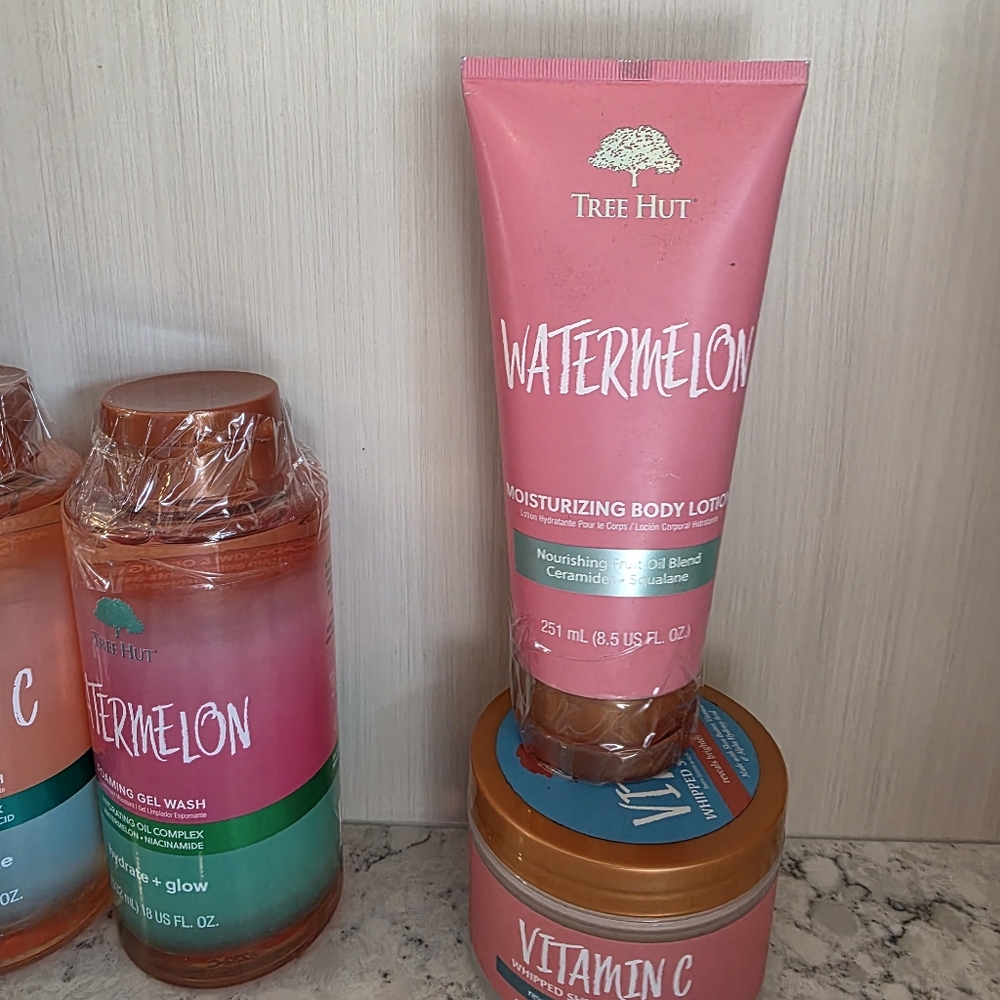 Tree Hut Bundle Foaming Gel Wash Body Butter & Moisturizing Lotion NEW - Picture 4 of 9
